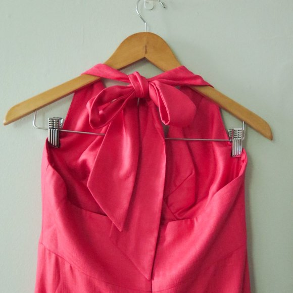 Trina Turk 90s Halter Top Pink Dress - Picture 2 of 5